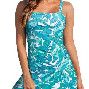 Eytino Tankini Swimsuit Blue 2XL